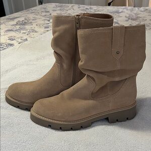 Women's Tan Combat Boots